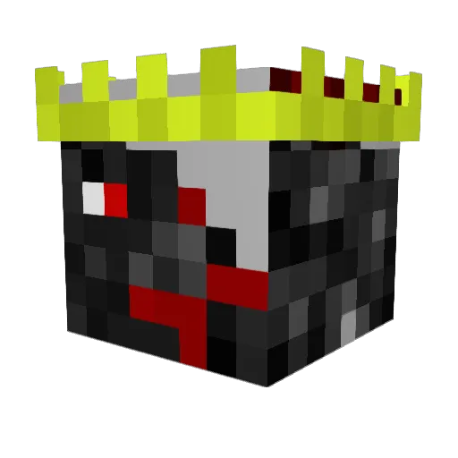 GlitchMTG Minecraft avatar head, 3D render