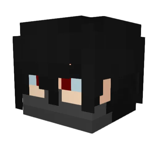 GlitchOmnipotent Minecraft avatar head, 3D render