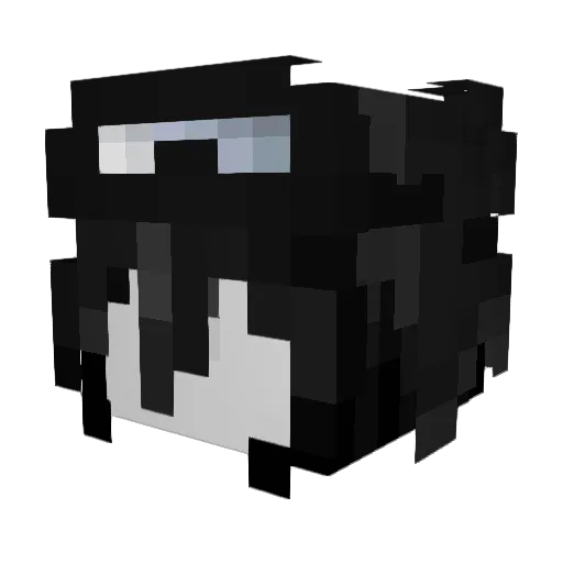 GlitchTheGod Minecraft avatar head, 3D render