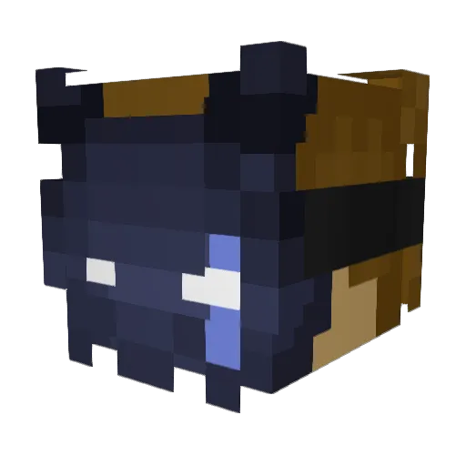 GlitchX21 Minecraft avatar head, 3D render