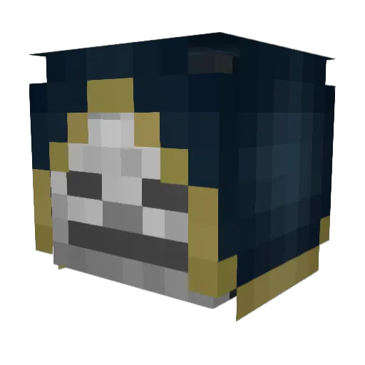 Glitch_0x Minecraft avatar head, 3D render