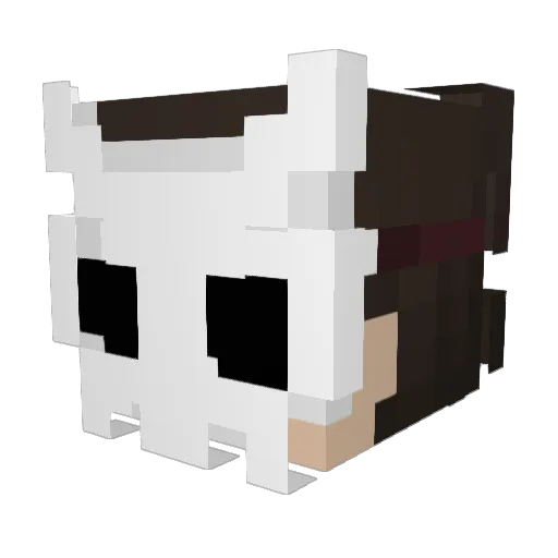 Glitch_111 Minecraft avatar head, 3D render