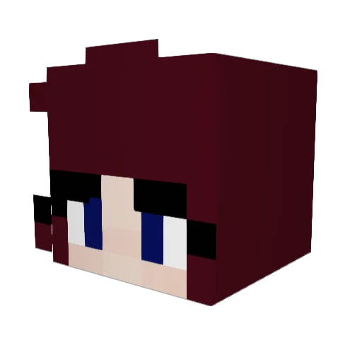 Glitch_Bolt Minecraft avatar head, 3D render