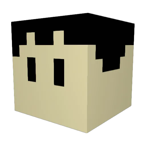 Glitch_Errors Minecraft avatar head, 3D render