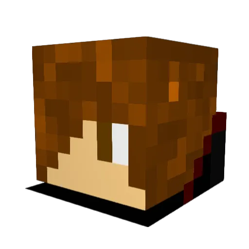 Glitch_Face101 Minecraft avatar head, 3D render