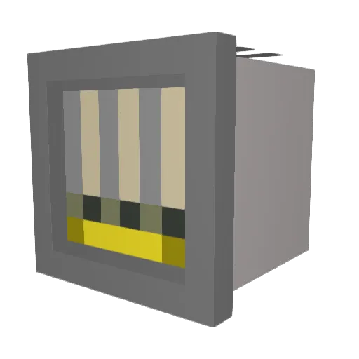 Glitch______ Minecraft avatar head, 3D render