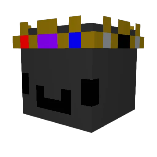 Glitched11 Minecraft avatar head, 3D render