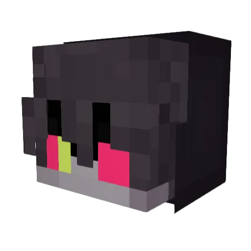 GlitchedMastery Minecraft avatar head, 3D render