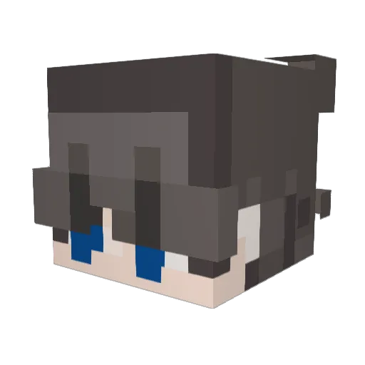 Glitched_848 Minecraft avatar head, 3D render