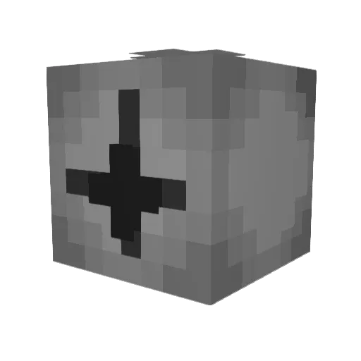 GlitcherZero Minecraft avatar head, 3D render
