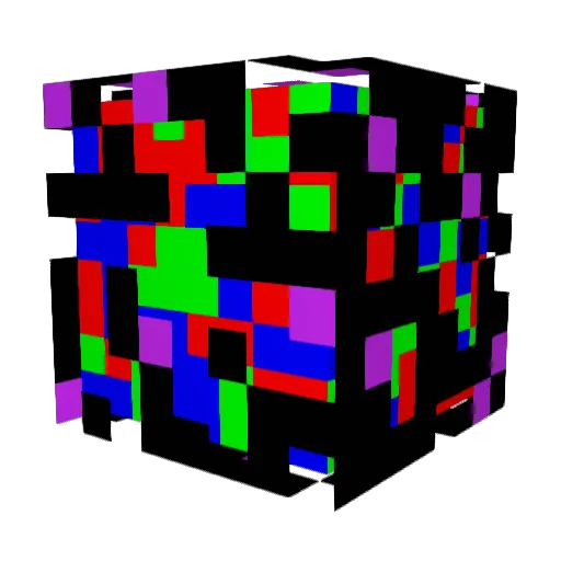 GlitchyLoll Minecraft avatar head, 3D render