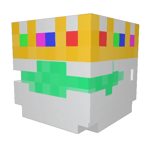 Glitchy_YT Minecraft avatar head, 3D render