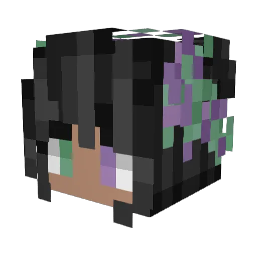 Glitchzz__ Minecraft avatar head, 3D render