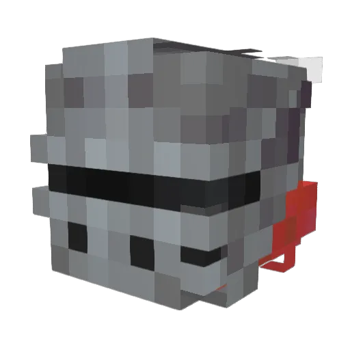 GlitteringDoggo Minecraft avatar head, 3D render