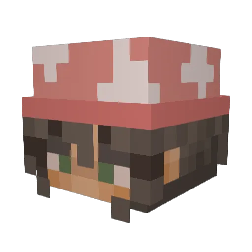Glitzy8733 Minecraft avatar head, 3D render