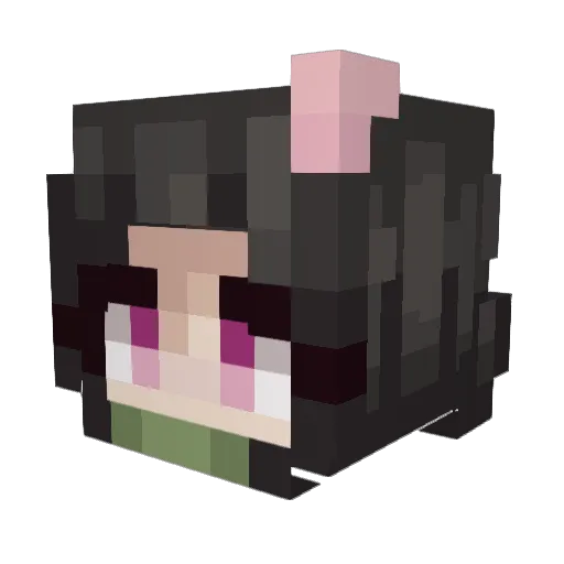 Glizzy28 Minecraft avatar head, 3D render