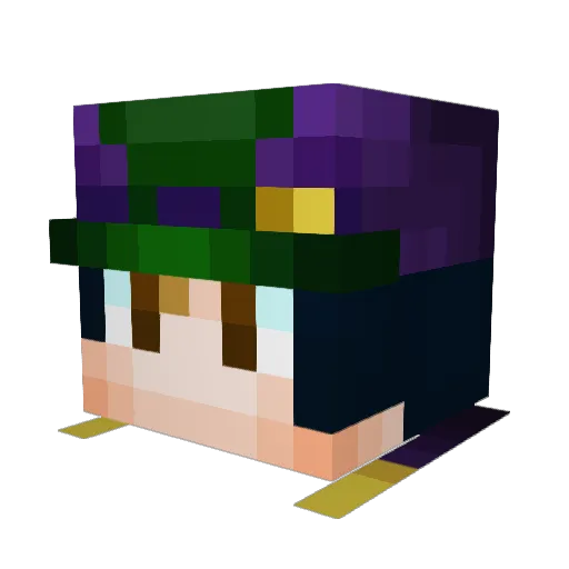 Glizzyking9000 Minecraft avatar head, 3D render