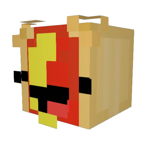 GlizzysGobbled Minecraft avatar head, 3D render