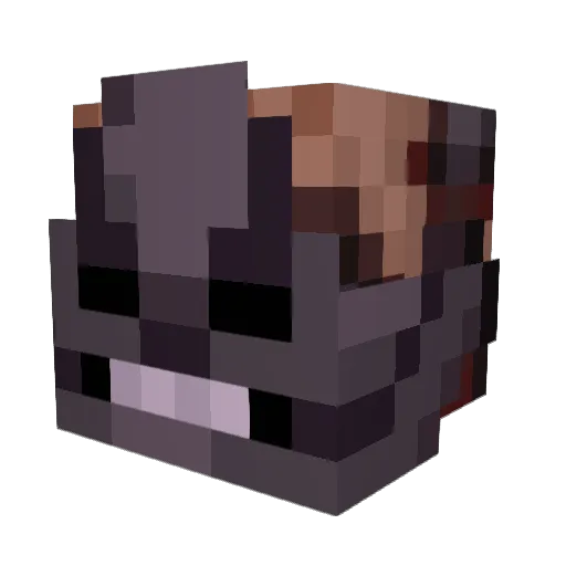 Gllaberus Minecraft avatar head, 3D render