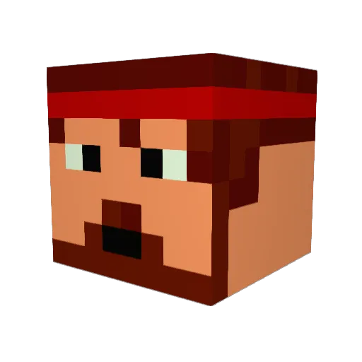 Gllie31 Minecraft avatar head, 3D render