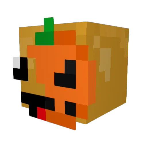 Glloock Minecraft avatar head, 3D render