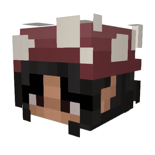 Globaaaa Minecraft avatar head, 3D render