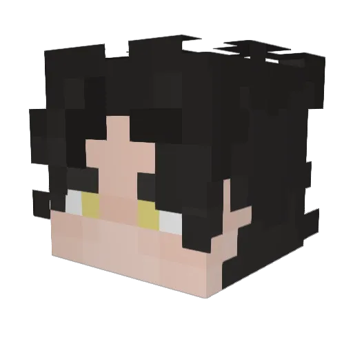 GlobalDusted Minecraft avatar head, 3D render