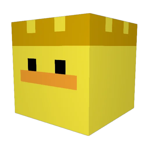 Globally0 Minecraft avatar head, 3D render