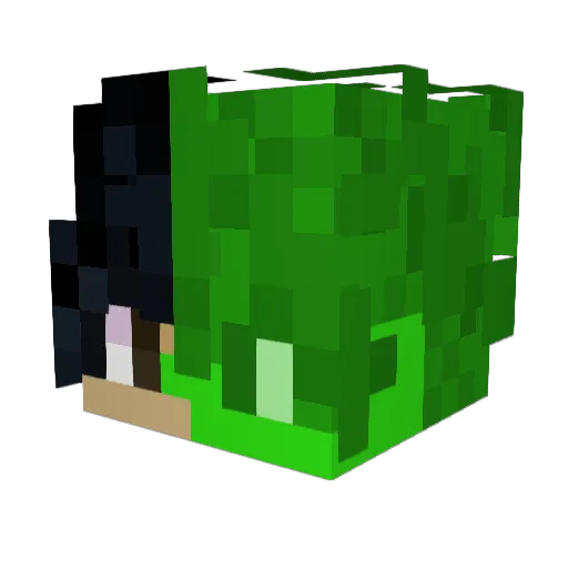 Globdenharb Minecraft avatar head, 3D render