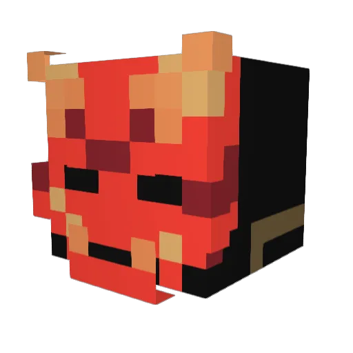 GlobeMeteor Minecraft avatar head, 3D render