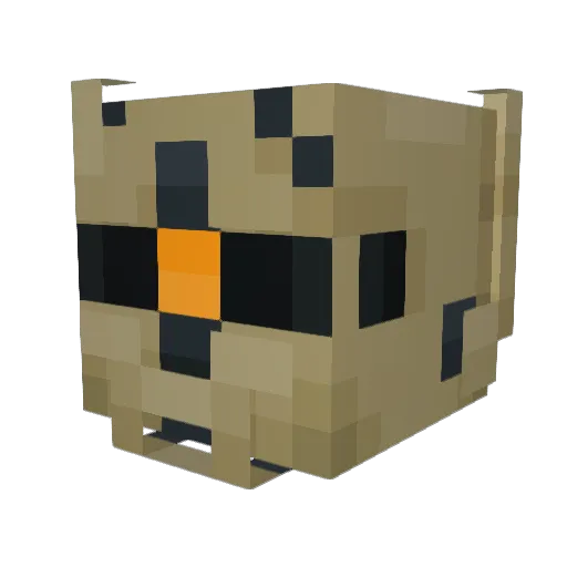 Globodio Minecraft avatar head, 3D render