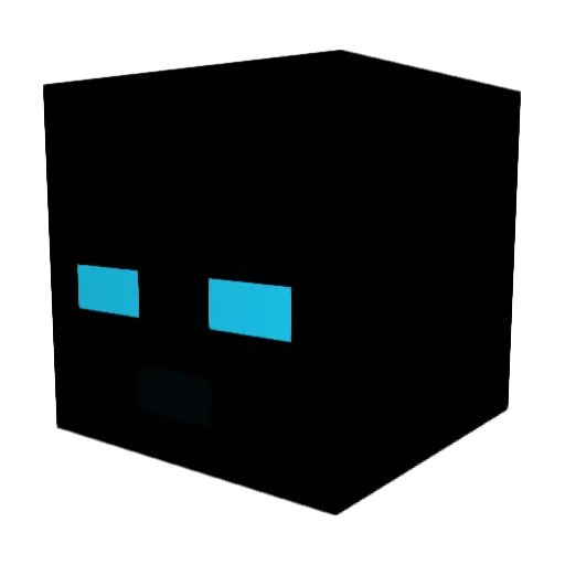 Glocken Minecraft avatar head, 3D render