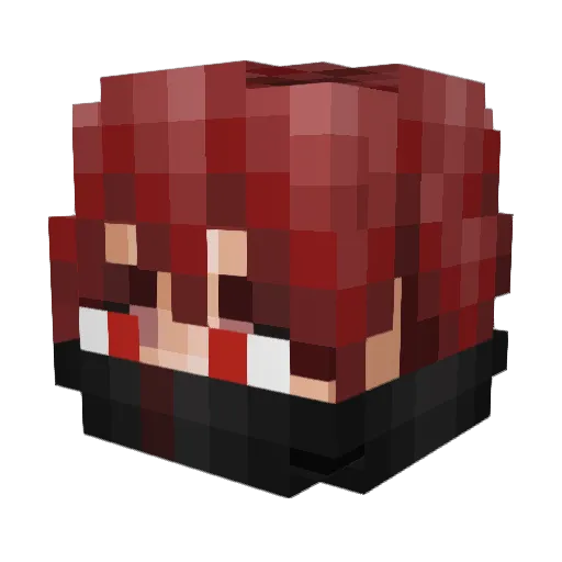 Glocknspeil Minecraft avatar head, 3D render