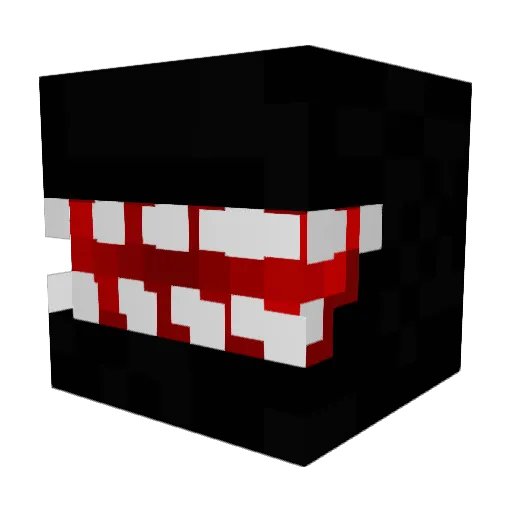 Glokar Minecraft avatar head, 3D render