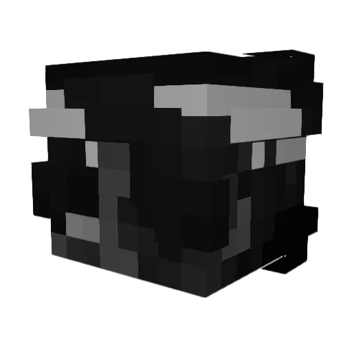Glokk00 Minecraft avatar head, 3D render
