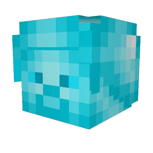 GloniX33 Minecraft avatar head, 3D render