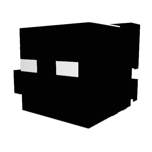 GloomJsBetter Minecraft avatar head, 3D render