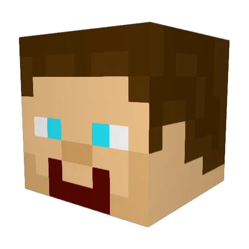 GloomyCarton Minecraft avatar head, 3D render