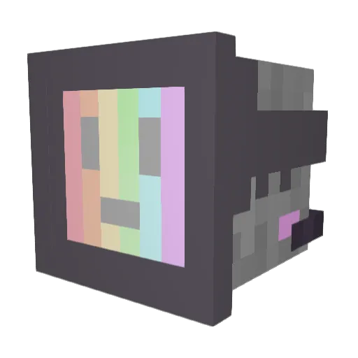 GloomyGlow Minecraft avatar head, 3D render