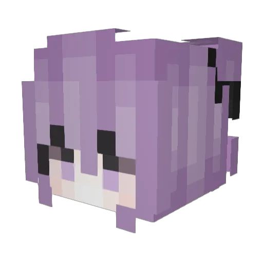 GloomyPrince Minecraft avatar head, 3D render