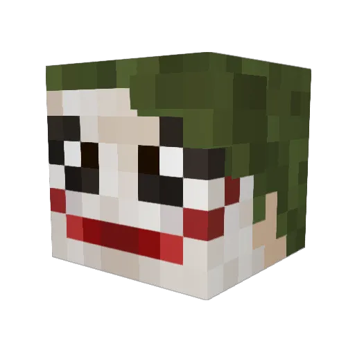 GloomyRoomy Minecraft avatar head, 3D render