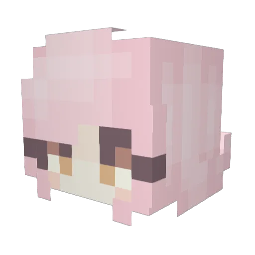 Gloomy_Rose Minecraft avatar head, 3D render