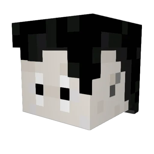 Gloomyghost13 Minecraft avatar head, 3D render