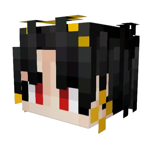 GloomzyTV Minecraft avatar head, 3D render