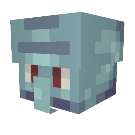 Glopppp Minecraft avatar head, 3D render