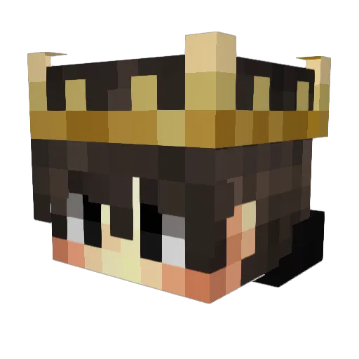 Glopy Minecraft avatar head, 3D render