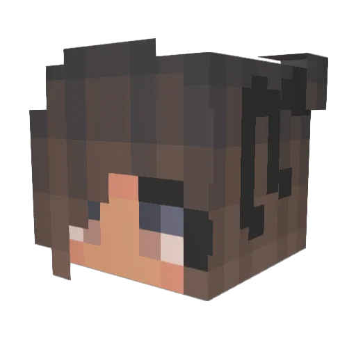 GloriWasHere Minecraft avatar head, 3D render