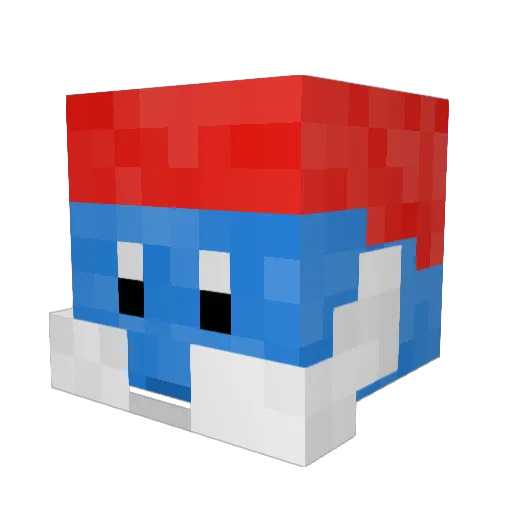 GloriousBread Minecraft avatar head, 3D render
