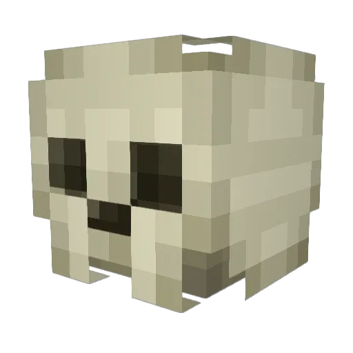 GloriousVillain Minecraft avatar head, 3D render