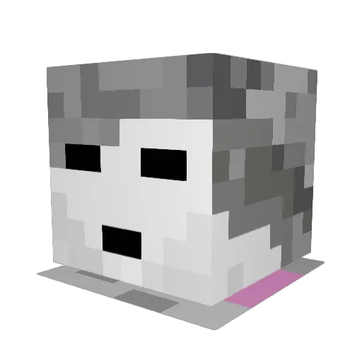 Glorious_x2 Minecraft avatar head, 3D render